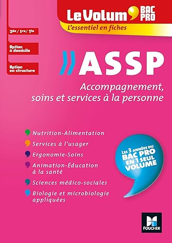 Download Le Volum' Bac pro - ASSP - Accompagnement, soins et services à la personne - Révision entraînement PDF