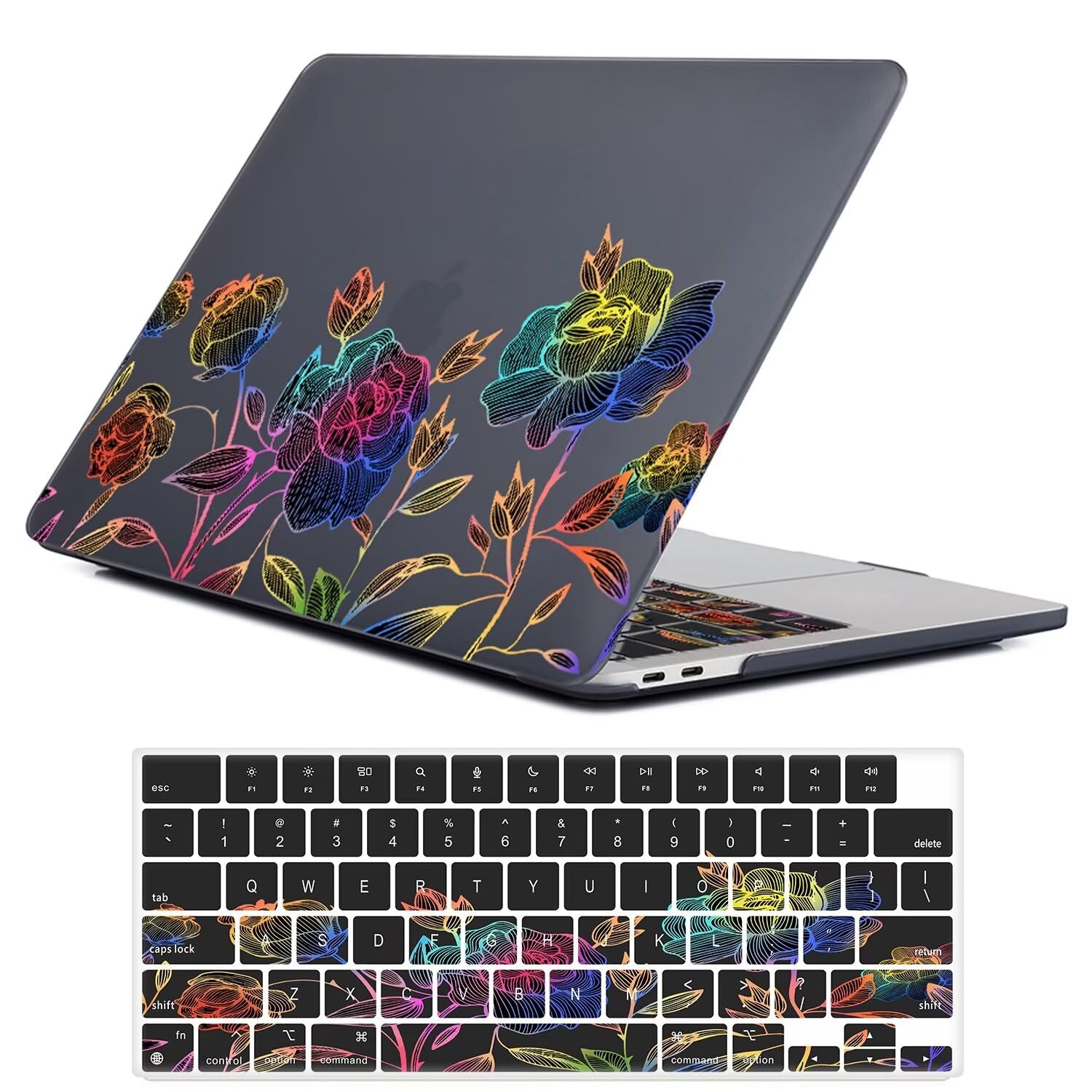 Photo 1 of Fancity Case Compatible with MacBook Pro 15 Inch with Touch Bar, A1707 A1990 Slim Translucent Case Hard Plastic Protective Case with Keyboard Cover for Mac Pro 15 Inch 2016-2019, Color Rose