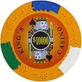 Brybelly King’s Casino Premium Poker Chip 14-gram Heavyweight Clay Composite – Pack of 50
