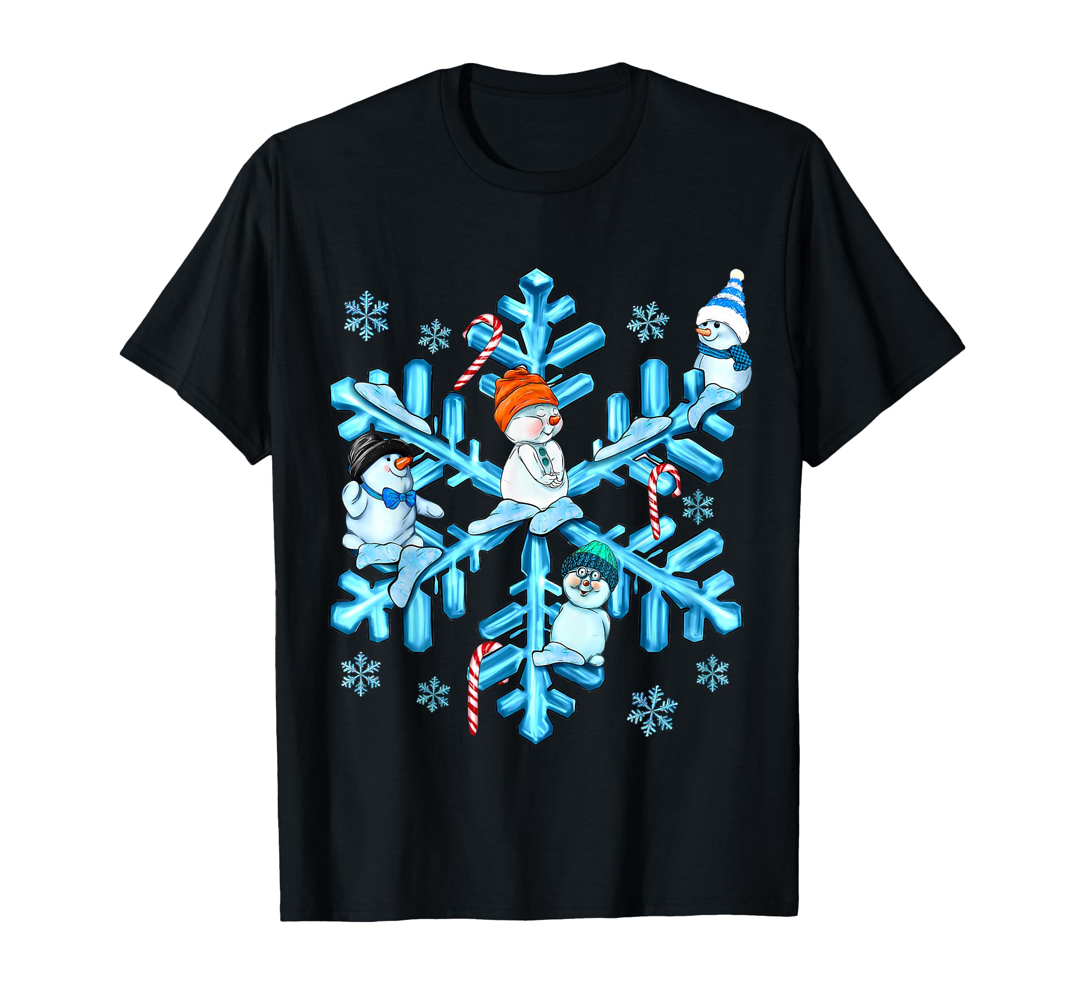 Photo 1 of see picture,,,,,,pink Xmas Blue Snowflake Snowman Merry Christmas Family Snow Day T-Shirt xs youth