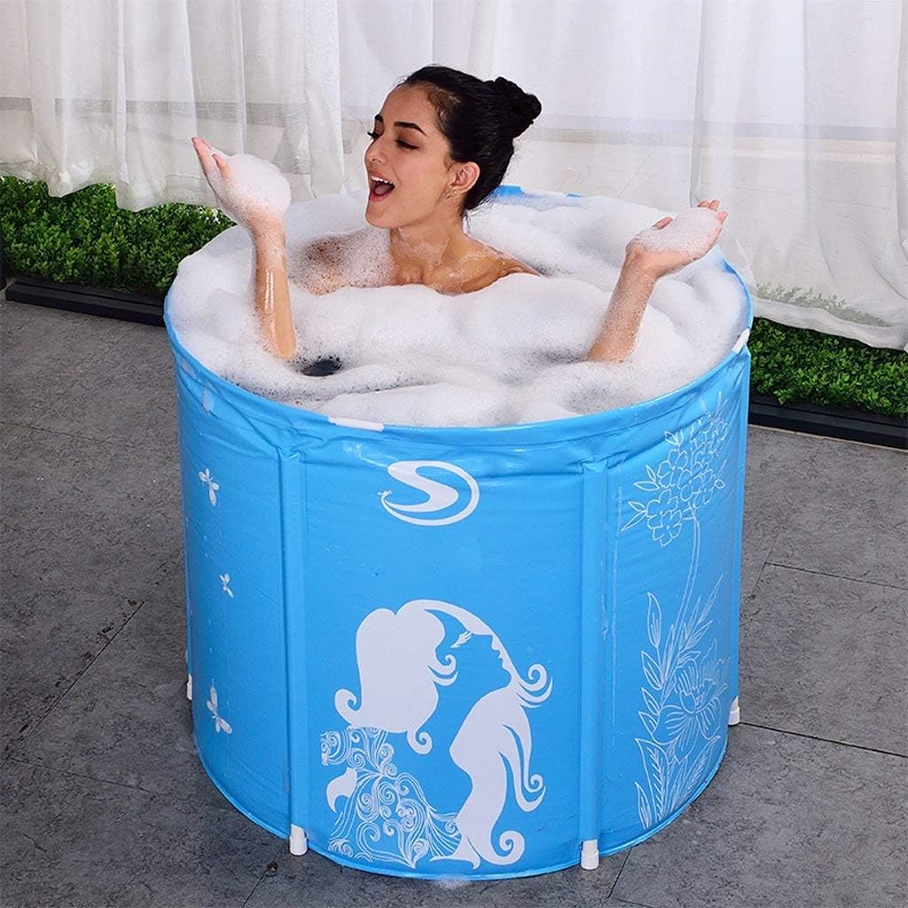 WHKFD Large Bathtub for Adults, Free Bathtub, Foldaway Tub, Large Bath Tub