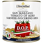 L'Oro Del Sud D.O.P San Marzano Tomatoes of Agro Sarnese Area, 88 fl oz | Pomodoro San Marzano with Agro Sarnese-Nocerino DOP
