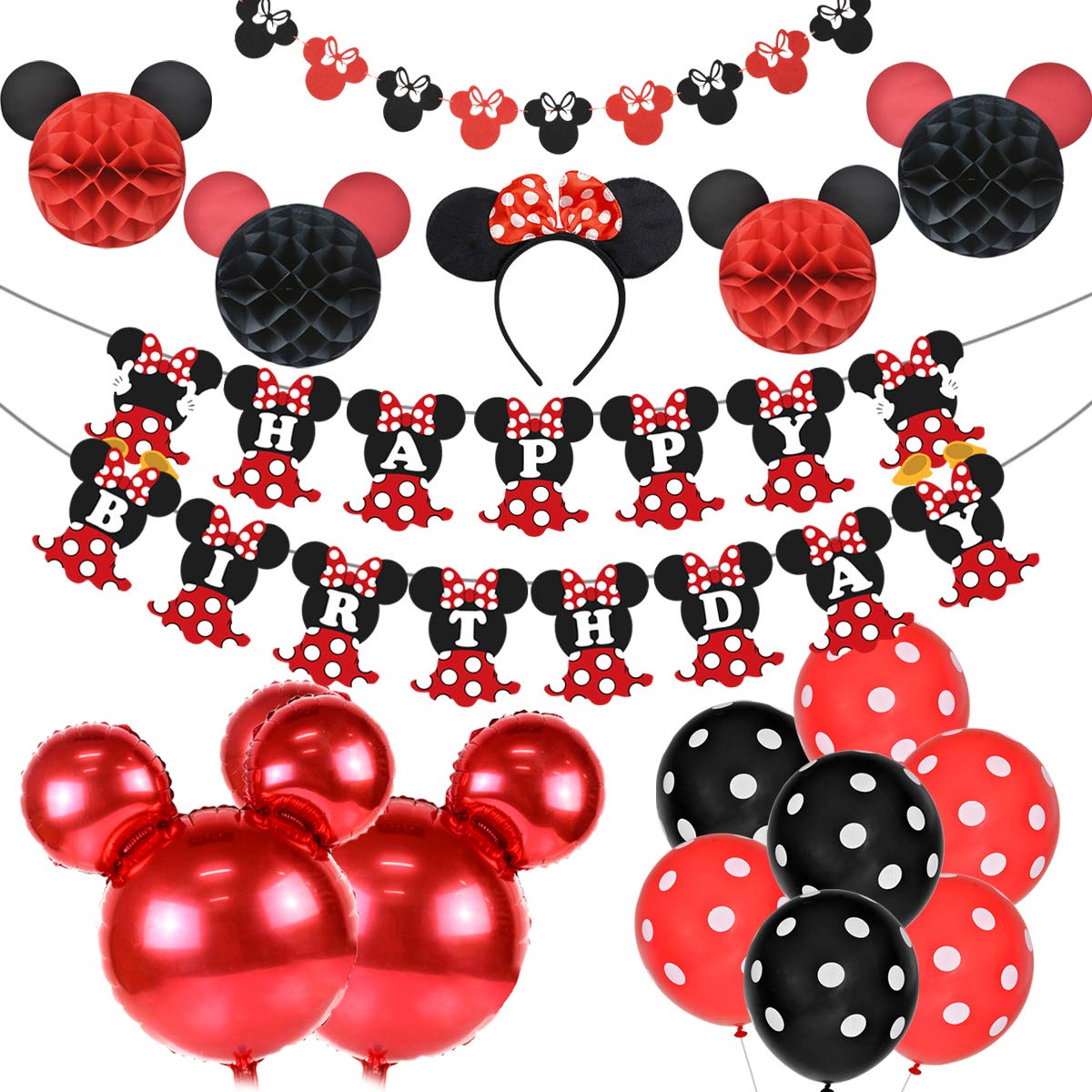 Articulos De Fiesta Cinta Para La Oreja Banner De Feliz Cumpleanos Y Guirnaldas Para Las Decoraciones Del 1 2 Cumpleanos Articulos Para La Fiesta De Minnie Mouse Decoraciones De Cumpleanos Articulos De Fiesta Cinta Para La Oreja Banner De Feliz Cumpleanos Y Guirnaldas Para Las Decoraciones Del 1 2 Cumpleanos Articulos Para La Fiesta De Minnie Mouse Decoraciones De Cumpleanos