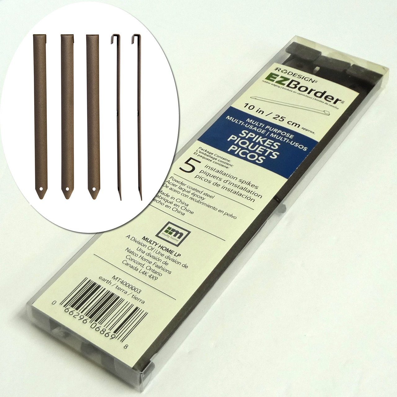 Rodesign MT4000003 - Juego de 5 pinchos finos con revestimiento de ...