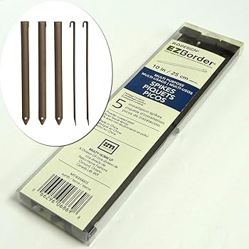 Amazon.com : Rodesign 10" EZ Border Thinline Spikes 5-Pack ...