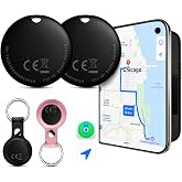 Air Tracker Tags 2 Pack with Cases, Item Finder, Works with Apple Find My (iOS Only)