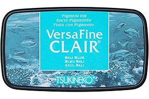 Tsukineko Bali Blue VersaFine Clair Ink, pad Size: 7.6 x 3.5 cm