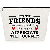 Best Friend Gift for Women Makeup Bag Friend Birthday Gifts Thank You Present for Friends Bff Sister Inspirational Cosmetic Bag for Her Friendship Graduation Present for Her Travel Cosmetic Pouch