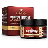 Carotene Tanning Gel for Deep Natural Tan &ndash; Tanning Accelerator with Coconut Oil, Carrot Extract &amp; Vitamin E &ndash; Bronzing Body Moisturizer for Indoor &amp; Outdoor Use 100g