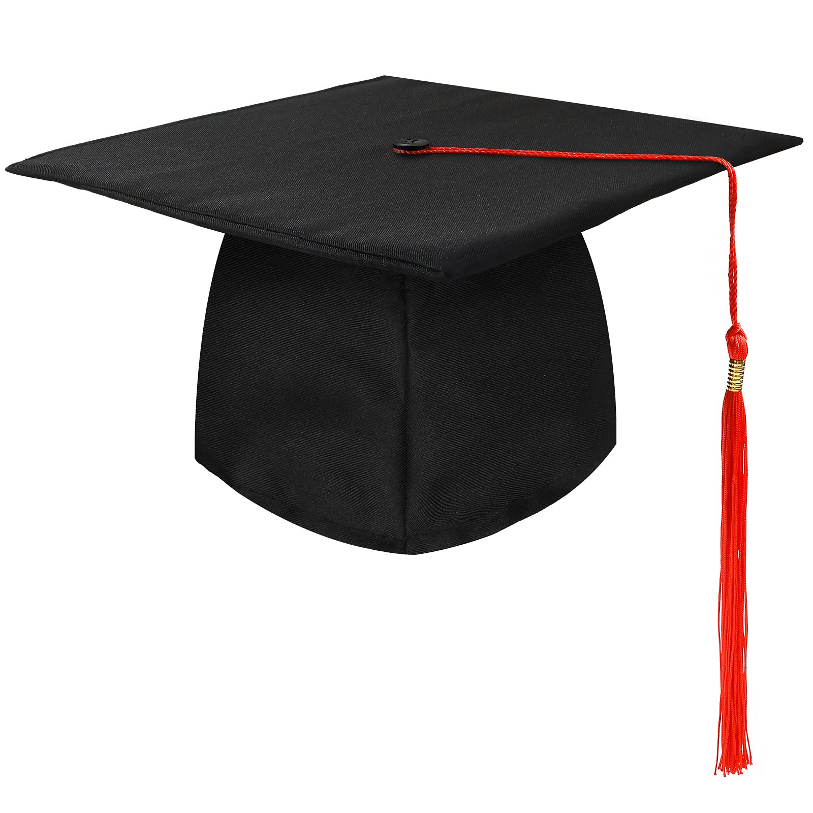 KEELYY Graduation Unisex Adjustable Bachelor Parties from University, College, - 4 Colours Cap, Red, One Size