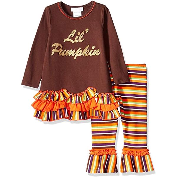 Bonnie Jean Baby Girl's Dress & Legging Set – Red Knit Dress With Ruffles & Brown Leggings, Size 12M-24M - View #4