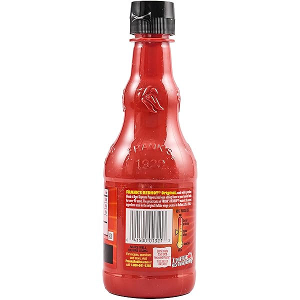 FRANK’S REDHOT ORIGINAL HOT SAUCE, PLASTIC BOTTLE, 12 FL OZ