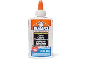 Elmer's Colle liquide d'école, transparente, lavable, 147 ml
