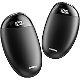 coldSky Rechargeable Hand Warmers 2 Pack, Magnetic 2-in-1 Reusable Electric Hand Warmer, 3 Heat Settings Portable Pocket Hand Heater Gifts for Women Men Christmas, Skiing, Camping, Hunting