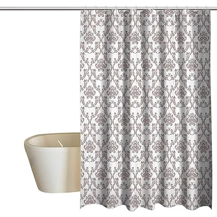 Amazon Com Suchashome Taupe Mold Resistant Fabric Shower Curtain
