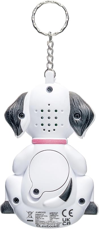 , Console My Best-E Cane con schermo LCD e portachiavi, Bianco, JLMBDOG