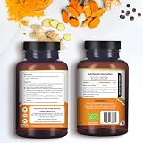 PH PROWISE Organic Turmeric Capsules 1440mg 120 Veggie Pills Black Pepper Ginger view 2