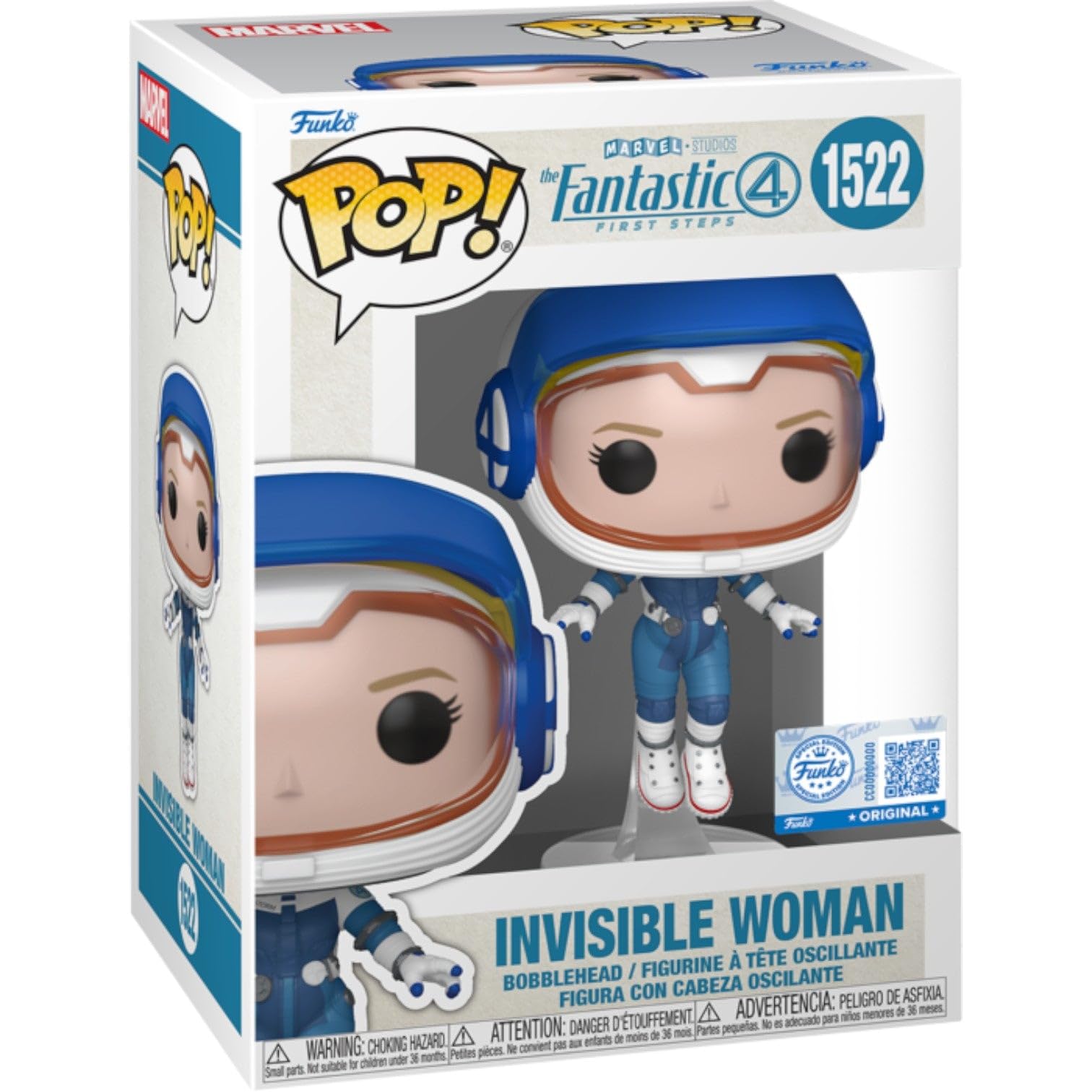 Marvel Funko Pop Fantastic Four Invisible Woman Astronaut Ver. Figure, Goods, Cute Deformed Figure