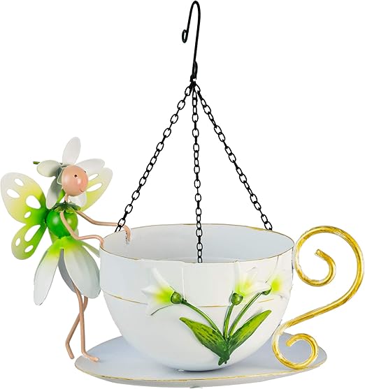 World Of Make Believe Pearl The Snowdrop Fairy Metal Hanging Cup