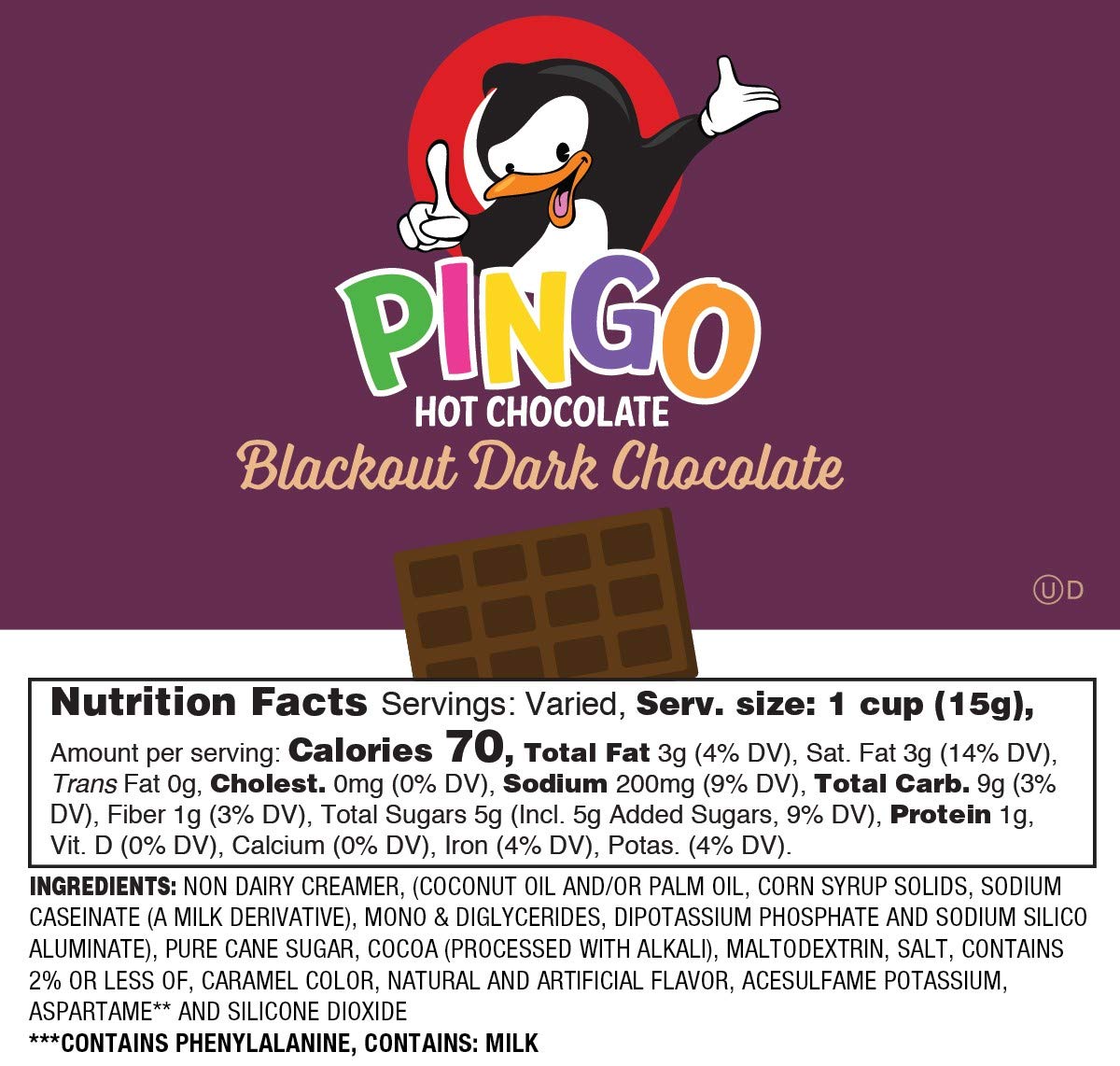 Pingo Dark Hot Chocolate Pods for 
