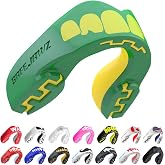 SAFEJAWZ Ogre Mouth Guard, Adult Dual Layer Mouthguard with Case | Adult 12+ Years, Green Sports Mouthpiece, Easy Fit Remoldable, Anti Gag, Football, Boxing, Lacrosse, MMA, Contact Sports