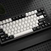 Chilkey ND75 Mechanical Keyboard: 75% Percent Aluminum Wireless Gaming Keyboard with Screen, Quick Assembly, BT/2.4G/USB-C, Hot Swappable Per-key RGB Custom Black Key Board for Laptop Office PC
