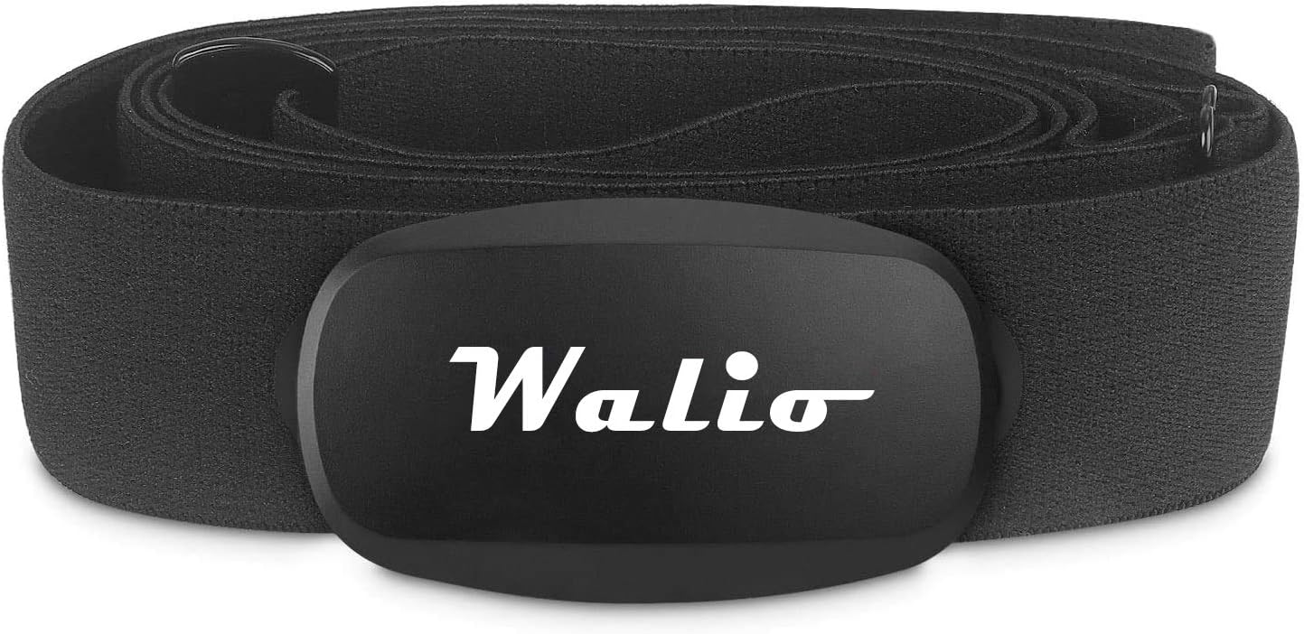 WALIO Pulse - Banda torácica con Sensor de Frecuencia Cardiaca Monitor Conexión Inalámbrico Ant+/2.4G y Bluetooth 4.0. Ciclismo,Running,Gimnasia,aeróbica. Resistencia IPX7