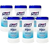 PURELL Hand Sanitizing Wipes, Clean Refreshing Scent, 40 Count Hand Wipes Canister (Pack of 6) - 9120-06-CMR