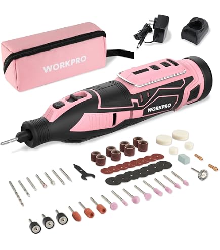 WORKPRO Outil Rotatif Sans Fil 3,6V – Kit 70 Accessoires – 3 Vitesses – Mini Ponceuse, Graveur, Perceuse, Meuleuse Multifonction