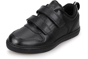 Eggseed Kids Boys Black School Shoes Oxford Uniform Dress Slip Resistant Athletic Sneaker(Little/Big Kids)