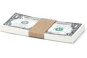 CAROUSEL CHECKS INC. Natural Kraft Brown No Denomination Currency Band Bundles (2000 Bands)