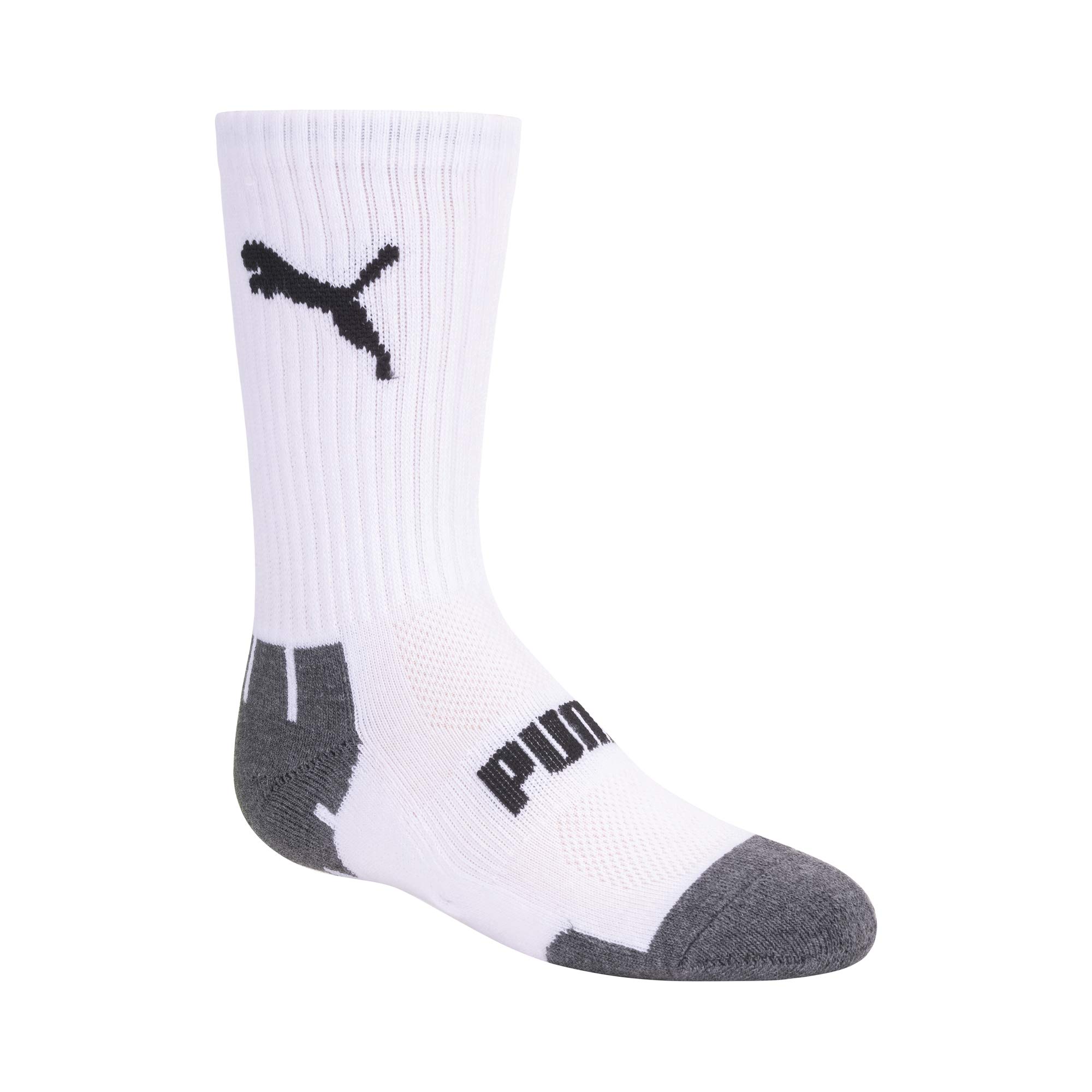 PUMA Boys' 6 Pack Crew Cut Socks