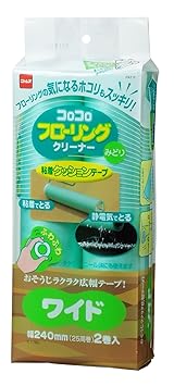 【クリックで詳細表示】ニトムズ コロコロ フローリングクリーナーワイド スペアテープ 2巻入 C 1780 240mm幅x60周巻 2巻入