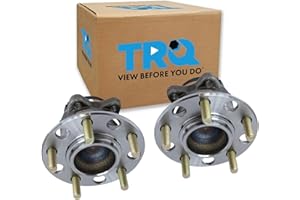 TRQ Rear Wheel Hub Bearings Assembly Set Compatible with 2015-2019 Hyundai Sonata 2016-2021 Tucson 2019-2022 Veloster N 2017-2020 Kia Cadenza 2016-2020 Optima 2017-2021 Sportage