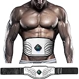 Tabbic ABS Stimulator, USB Rechargeable Portable Fitness Workout Equipment Without Gel Pads for Men Woman, Arm, Leg, Home Off