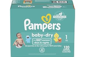 Pampers Baby Dry Diapers Size 1 120 Count