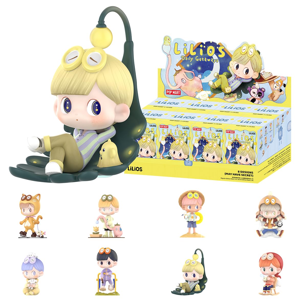 POP MART LiLiOS Daily Getaways Series 8Boxes Articulated Character Premium Design Gifts for Women Fan-Favorite Collectible Art Toy Figure
