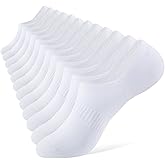 SukModen No Show Socks Men, 6 Pairs Cotton Thin Low Cut Ankle Men's Socks, Non Slip Invisible Sock for Loafer Sneakers