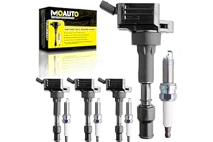 MOAUTO Set of 4 Ignition Coils Pack UF816 27300-2E601 & 4 PCS Iridium Spark Plugs Compatible with 2016-2022 Hyundai Elantra Kona Sonata Veloster Kia Forte Optima - L4 2.0L