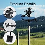 Noaya Stainless Steel Weather Vane Garden Spinner Weathervane Easy Install view 4