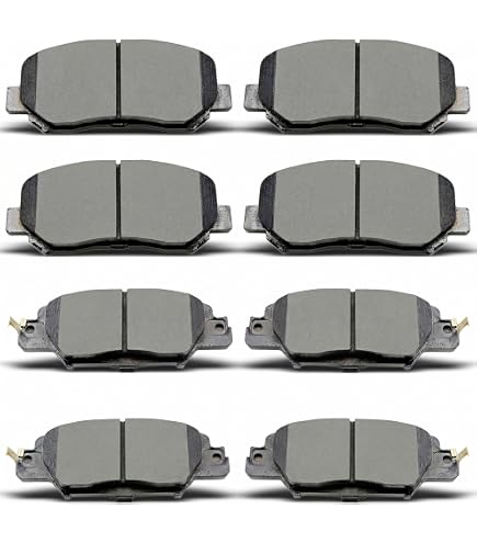Amazon.com: ACB ZONE Front and Rear Disc Brake Pads Set Ceramic w