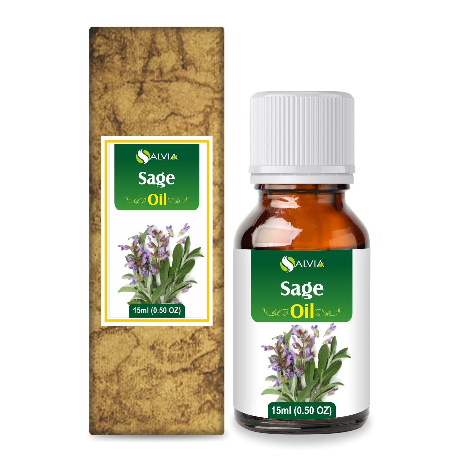 SAGE Oil 100% Natural Pure Undiluted Uncut Essential Oil 15ml