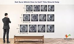 4 Piece Set Bedroom Wall Decor Love Heart Gray 3D