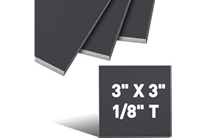 MTJSWXSY 4PCS Weldable Hot Rolled Mild Steel Plate 1/8" Thick Square Sheet Plate,3" x 3" Weldable & Paintable Steel Plates
