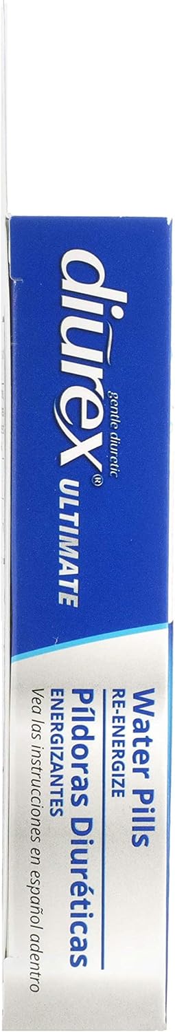 Diurex Ultimate Re-Energizing Water Pills - Maximum Strength Diuretic - Relieve Water Bloat - 60 Count: Health & Personal Care