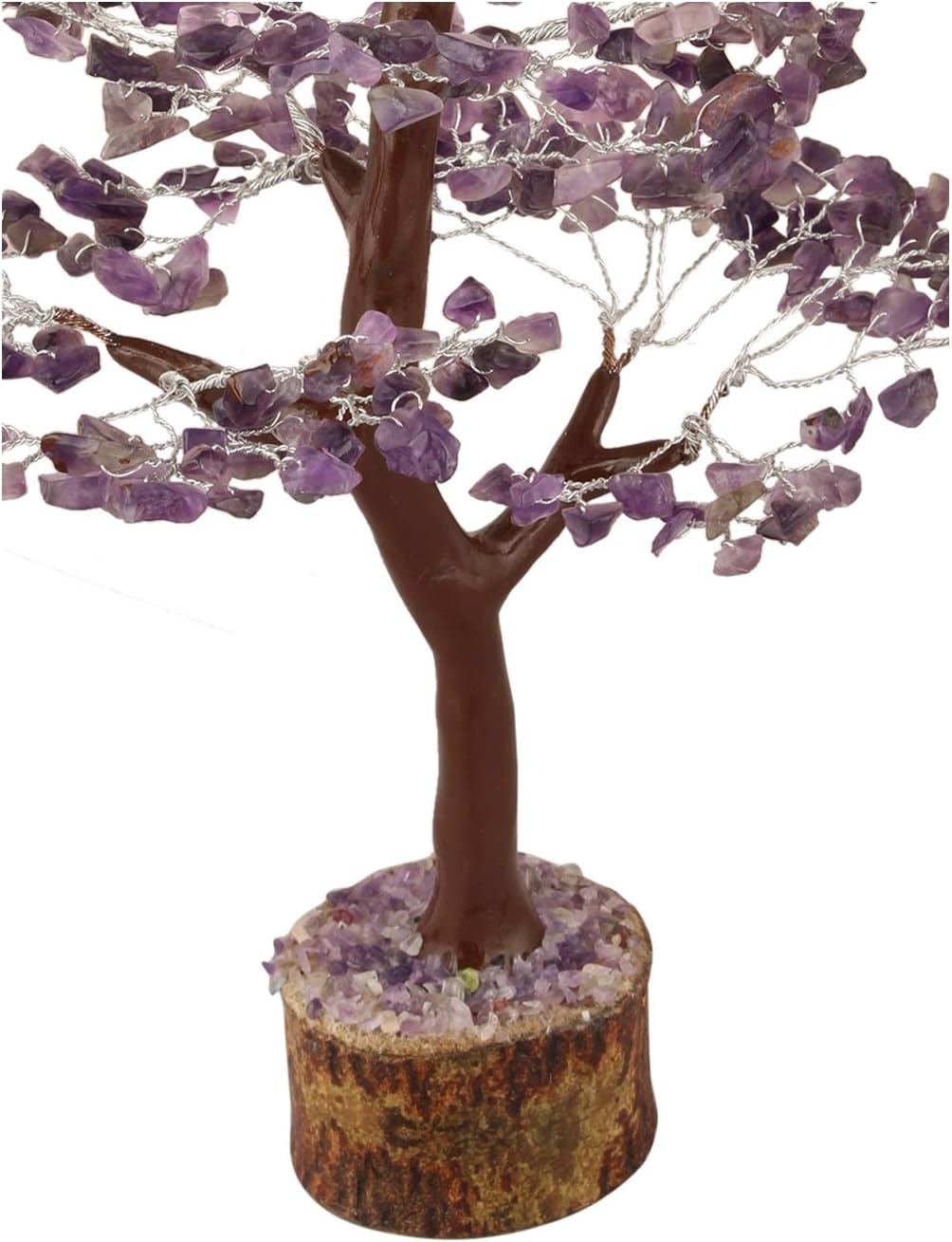 Crocon Amethyst Crystal Tree of Life Purple Gemstone Chakra Healing Crystals Tree for Home Decor Spiritual Room Decor Present Birthday Gift for Women and gifts for Mum House warming Present Good Luck - Image 5