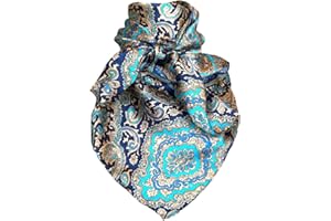 Wyoming Traders Paisley Cowboy Wild Rag 100% Silk Scarf Bandana Multiple Colors 34.5"