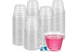 Medicine Cups Plastic Disposable - (200 Count) - [1oz | 30ml | 30cc] - Non Sterile Bulk Pack, Medicine Measuring Cup for Liqu