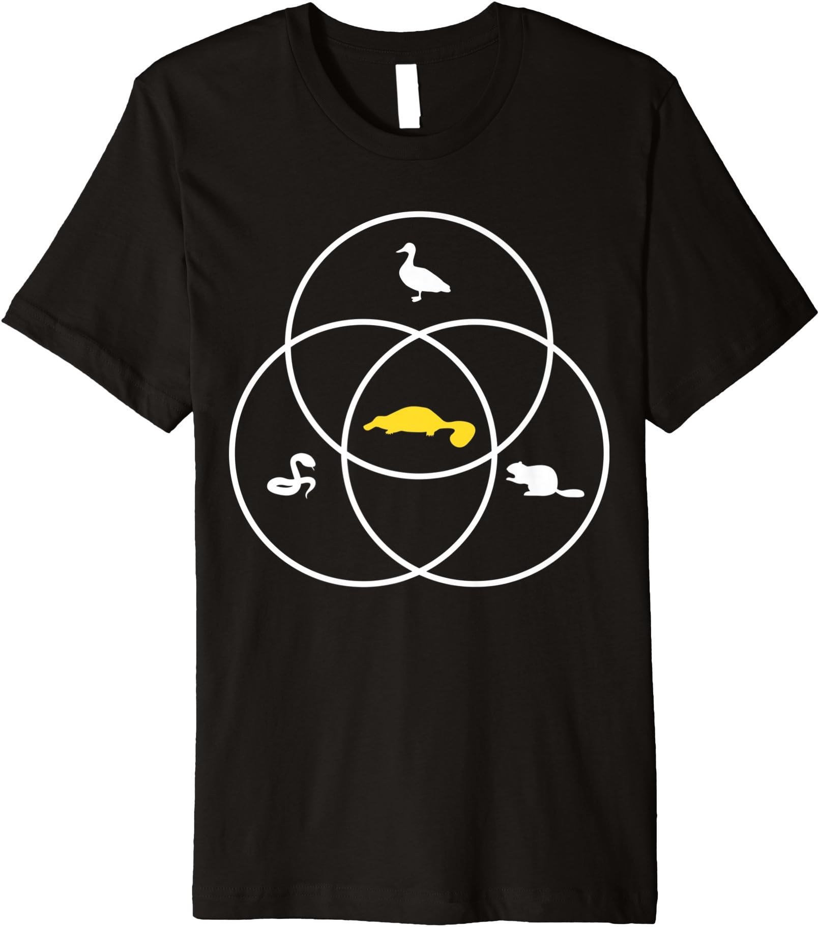 Platypus Venn Diagram Shirt Duck Snake Beaver Gift