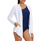 Willit Women's UPF 50+ Cardigan Sun Shirts Long Sleeve Lightweight Sun Wrap with Pockets SPF UV Quick Dry